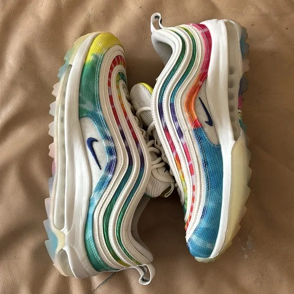 Nike Air Max 97 Golf "Tie Dye" (worn once, perfect condition) - Picture 4 of 4